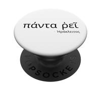 Ancient Greek Language - Heraclitus - Everything Flows PopSockets Adhesive PopGrip