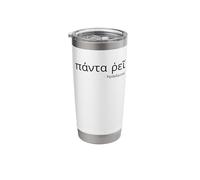 Ancient Greek Language - Heraclitus - Everything Flows Stainless Steel Insulated Tumbler