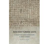 Ancient Greek Lists: Catalogue and Inventory Across Genres