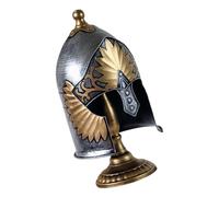 Ancient Greek Medieval Style Helmet Sculpture Base Historic Display Headpiece Decor Home Office Desk Art