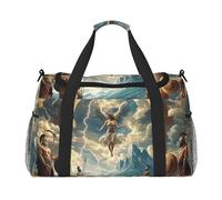 Ancient Greek Mythological Gods and Heroes Waterproof Weekender Bags Duffel Bag Large Carry On Hand Luggage Bags Foldable Tote Bag for Travel Sports Gym Dance