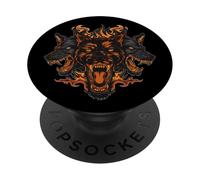 Ancient Greek Mythology Cerberus Three Headed Dog Cerberus PopSockets Adhesive PopGrip