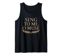 Ancient Greek Mythology Laurel Wreath Epic Poetry Tank Top