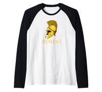 Ancient Greek & Roman Mythology - Aeneas - Trojan War Hero Raglan Baseball Tee