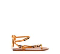 Ancient Greek Sandals Esther Beaded Jelly Sandals - Camel - 39 (IT39/ UK6)