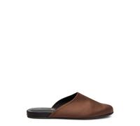 Ancient Greek Sandals The Slipper Satin Mules - Brown - 36 (IT36/ UK3)