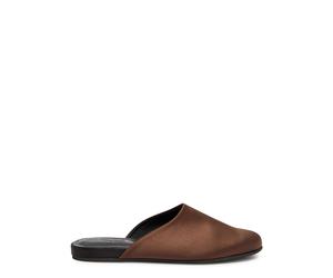 Ancient Greek Sandals The Slipper Satin Mules - Brown - 36 (IT36/ UK3)