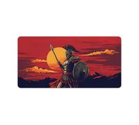 Ancient Greek Spartan Cute Gaming Mousepad Rubber Base Desk Mat for Home Office Laptop Computer