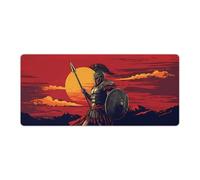 Ancient Greek Spartan Cute Gaming Mousepad Rubber Base Desk Mat for Home Office Laptop Computer