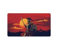 Ancient Greek Spartan Cute Gaming Mousepad Rubber Base Desk Mat for Home Office Laptop Computer