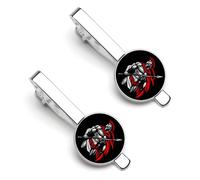 Ancient Greek Spartan Soldier Funny Tie Clip for Men Necktie Metal Tie Bar Pinch Clasp for Wedding Business