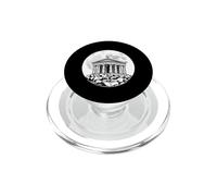 Ancient Greek Temple Full Moon Classical Architecture Design PopSockets PopGrip for MagSafe
