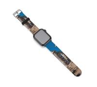 Ancient Greek Temple in Poseidon Silicone Smartwatch Replacement Bands Compatible with IWatch Wristbands Strap