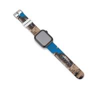 Ancient Greek Temple in Poseidon Silicone Smartwatch Replacement Bands Compatible with IWatch Wristbands Strap
