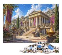 Ancient Greek Temple Jigsaw Puzzle 300 Pieces, Stress Relief Puzzle