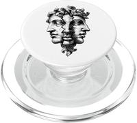 Ancient Greek Three Face Sculpture Art PopSockets PopGrip for MagSafe