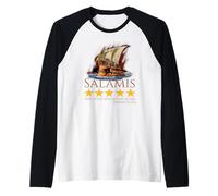 Ancient Greek Trireme - Battle of Salamis - History Meme Raglan Baseball Tee