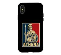 Ancient Greek Warrior Goddess ATHENA Wisdom Owl Case for iPhone X/XS