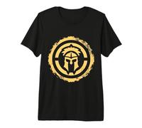 Ancient Greek Warrior Helmet Hellenistic God Ares Sparta Premium T-Shirt