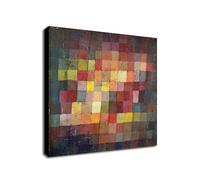 Ancient Harmony - Abstract Art by Paul Klee 1925 - Wrapped Framed Canvas Wall Art (18 x 18 inch / 46cm x 46 cm)