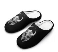 Ancient Helmet Men's Memory Foam Slippers Comfort Cotton Slip On House Shoes for Indoor Outdoor 11-12(44-45)