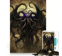 Ancient Horror Jigsaw Puzzle 1000 Piece Focus Boost Fun Advanced Laser Cutting Tech Travel-friendly Brain Game Gift (38x52cm)