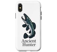 Ancient Hunter Northern Pike Fish Vintage Angling Case for iPhone X/XS