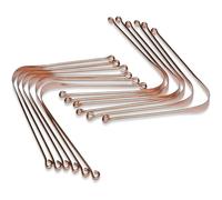 Ancient Impex Copper Tongue Scraper Pack of 12 | Pure Copper Tongue Cleaners for Bad Breath, White Tongue & Daily Oral Care