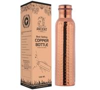 Ancient Impex Hammered Pure Copper Water Bottle Joint Free with Ayurvedic Benefited 100% Pure and Leak Proof Bottle 33.84 US FL Ounce Capacity