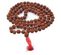 Ancient Impex Meditation Rudraksha Beads Mala | 108 Natural Rudraksha Beads Rosary for Chanting & Prayer
