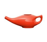 Ancient Impex Porcelain Ceramic Neti Pot 5 Sachets of Neti Salt + Instructions Leaflet | Natural Treatment for Sinus, Infection and Congestion - Brown Color Dapple Pattern