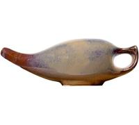 Ancient Impex Porcelain Ceramic Neti Pot for Nasal Cleansing with 05 Sachets Neti Salt and Instructions Leaflet - Chocolate Color