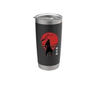 Ancient Japanese Combatant Red Sun Art Stainless Steel Insulated Tumbler