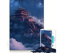 Ancient Japanese Temple 1000 Piece Jigsaw Puzzles Memory Train Fun Smooth Burr Free Surface Entertaining Challenge for Spare Time (50x75cm)