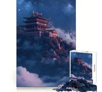 Ancient Japanese Temple Jigsaw 1000 Pieces for Teenagers Thinking Skill Mindful Escape Neat Edges (38x26cm)