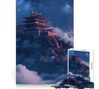 Ancient Japanese Temple Jigsaw Puzzles 1000 Piece for Teenagers Recall Skill Happy Idle Time Crisp Edges (38x52cm)