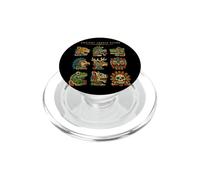 Ancient Jungle Glyphs Mesoamerican Animal Symbols PopSockets PopGrip for MagSafe