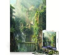 Ancient Jungle Temple for Adults 1000 Piece Jigsaw Puzzle Sharp Recall Calm Recreation Uniform Cut Festive Present (50x75cm)