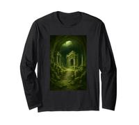 Ancient Jungle Temple Ruins Overgrown Fantasy Adventure Long Sleeve T-Shirt