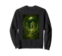 Ancient Jungle Temple Ruins Overgrown Fantasy Adventure Sweatshirt