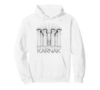 Ancient Karnak Temple Columns, Fun Egyptian Architecture Pullover Hoodie