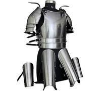 Ancient Knight Lady Armor, Female Fantacy Armor Costume, Larp Armor, Silver Finish, Medium
