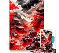 Ancient Lake Jigsaws 1000 Pieces for Adults Memory Boost Game Professional Grade Cutting Heartwarming Gathering Activity (38x52cm)