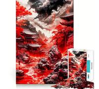 Ancient Lake Jigsaws 1000 Pieces for Adults Memory Boost Game Professional Grade Cutting Heartwarming Gathering Activity (50x75cm)