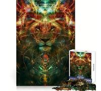 Ancient Lion Ritual 1000 Piece Jigsaw Puzzle for Adults Logical Think Soft Distraction Seamless Lock Festive Present (50x75cm)