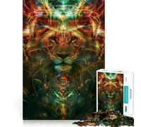 Ancient Lion Ritual 1000 Piece Jigsaws for Adults Brain Sharp Game Smooth Burr Free Surface Fascinating Hobby for Idle Moments (50x75cm)