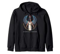 Ancient Ma'at Goddess Egyptian Mythology Fans Design Zip Hoodie
