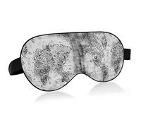Ancient Map of The World Black White Eye Masks Cover Blocks Light Sleep Mask Shade Cover Blindfold Relaxing Eyeshade Cover with Adjustable Head Strap for Men Women Kids