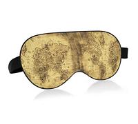Ancient Map of The World Vintage Eye Masks Cover Blocks Light Sleep Mask Shade Cover Blindfold Relaxing Eyeshade Cover with Adjustable Head Strap for Men Women Kids