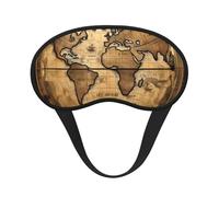 Ancient Map World Globe Print Adults Soft Washable Eye Mask for Light Blocking Nap Face Sleeping Travel Cover